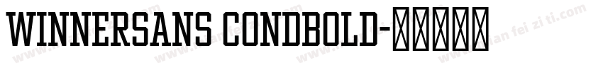 WinnerSans CondBold字体转换